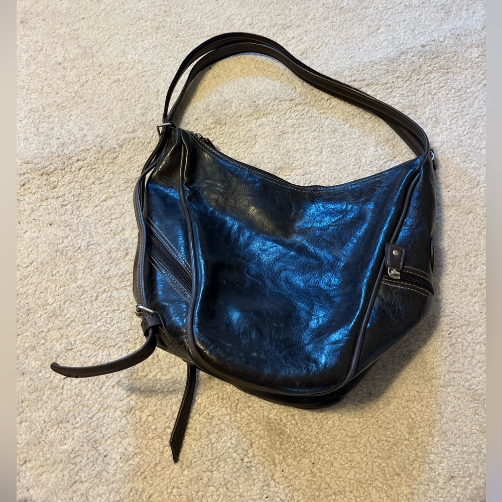 Mouflon Leather Shoulder Bag